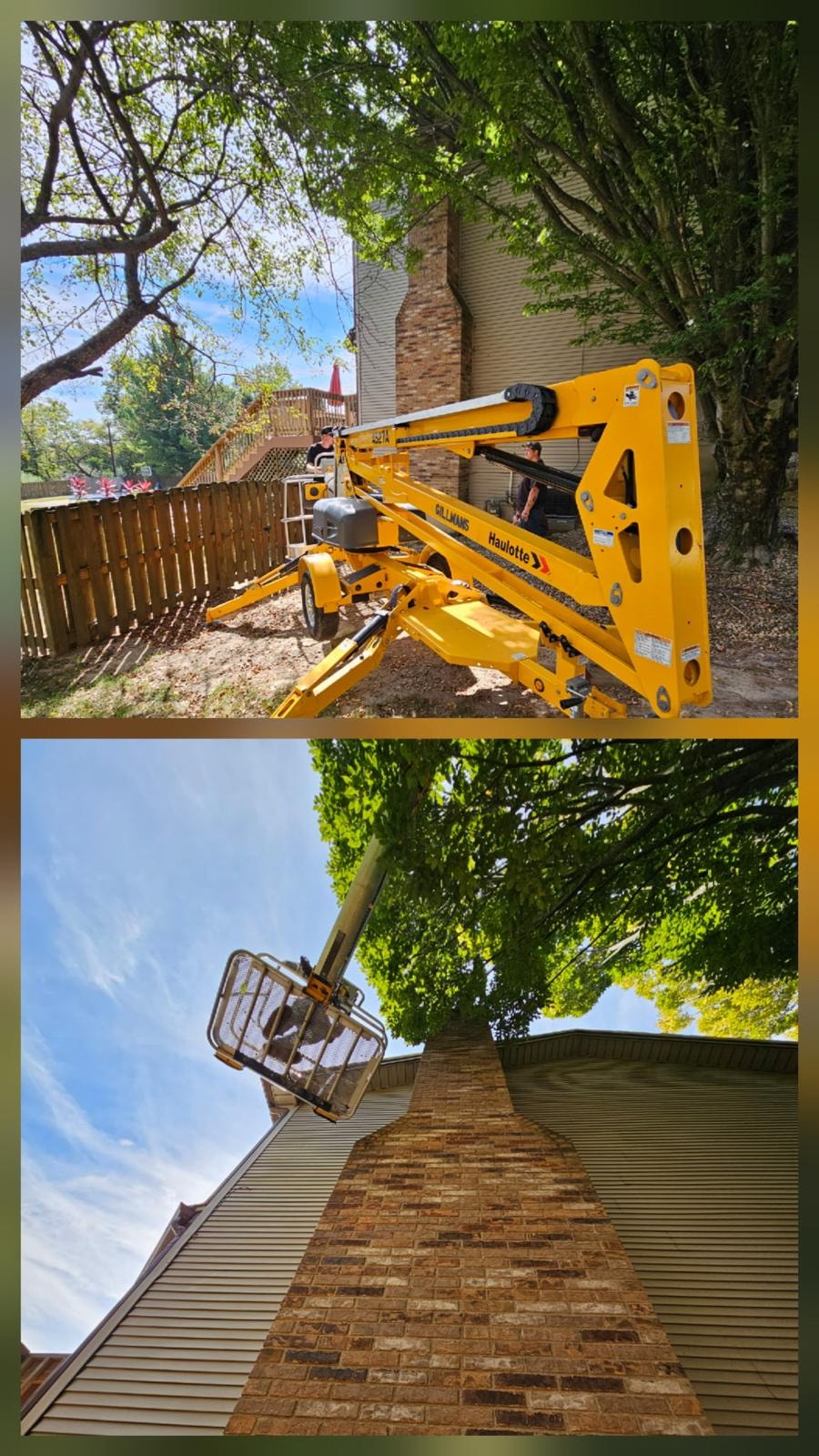 Aerial Lift Masonry Work