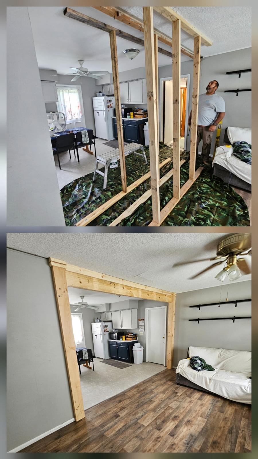 Interior Wall & Open Floor Plan