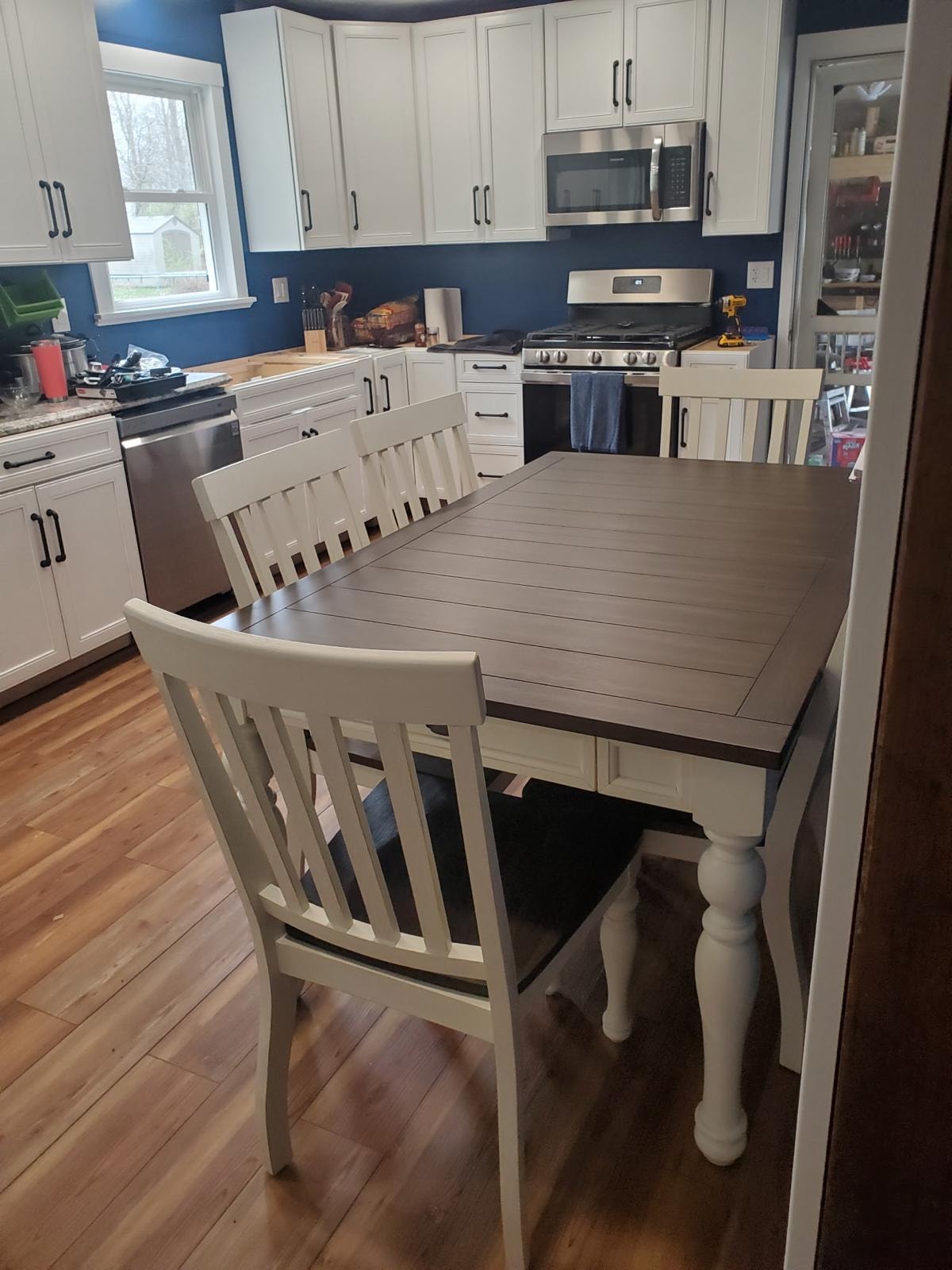 Kitchen Renovation with White Cabinets