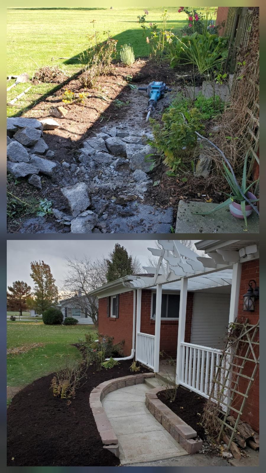 Landscaping & Walkway