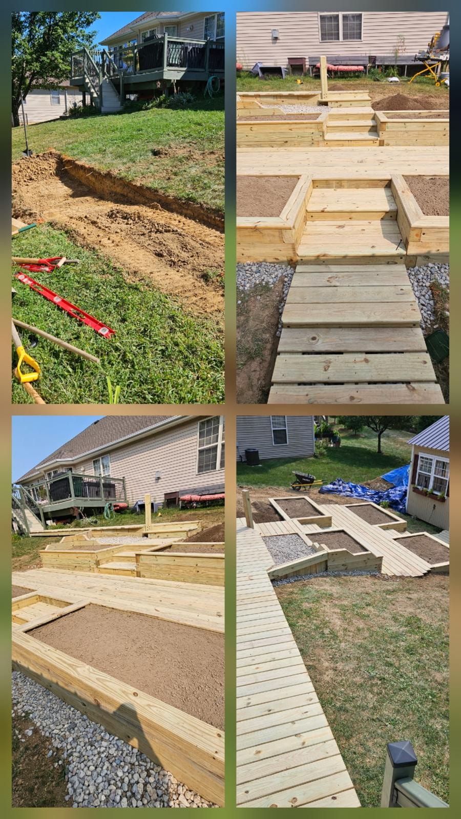 Raised Garden Beds & Walkway