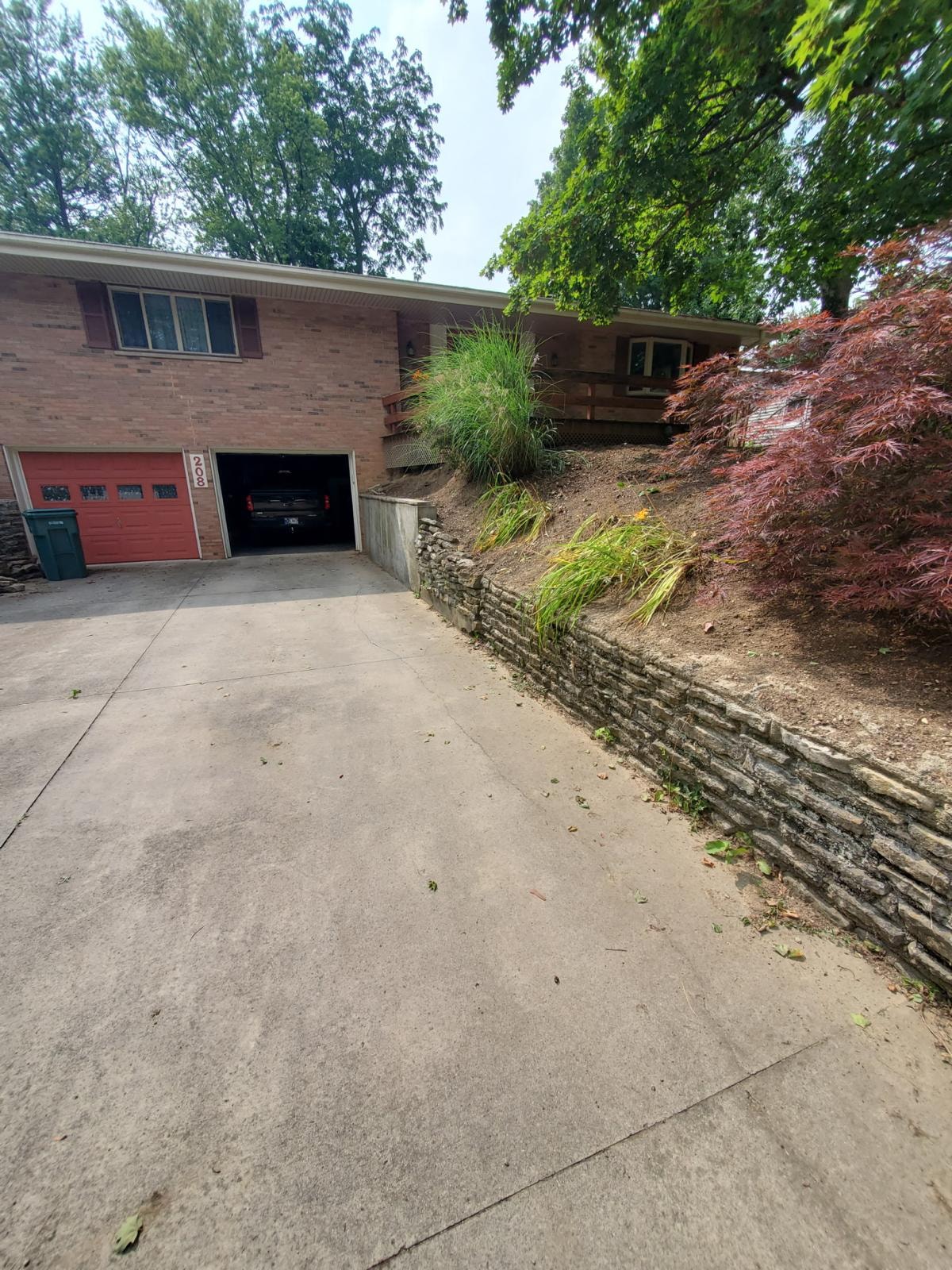 Stone Retaining Wall — Finished