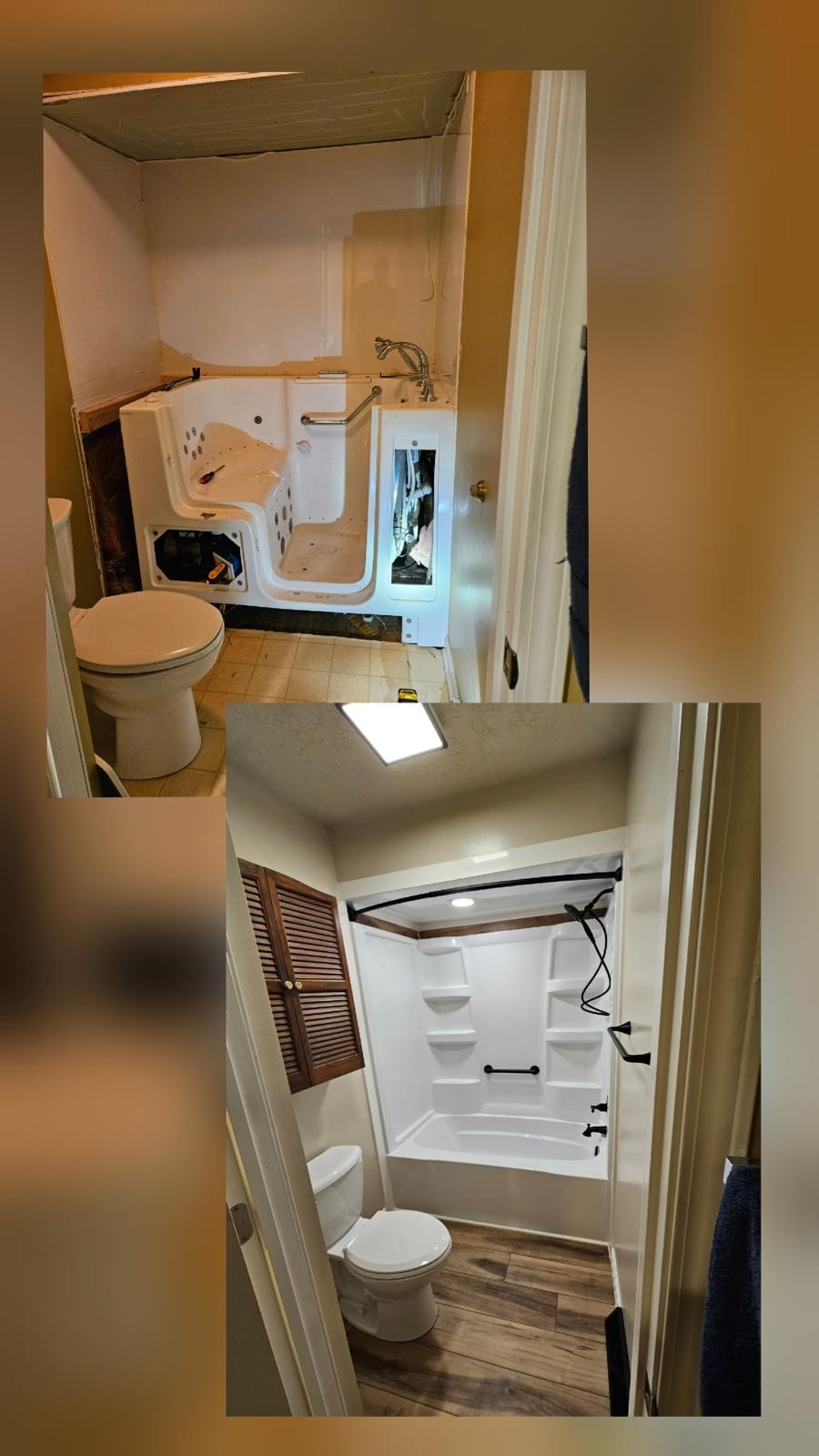 Walk-In Tub to Shower Conversion